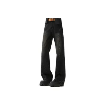 BEAR UNION Jeans Men's Carbon Black Yellow Mud Vintage Blue