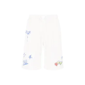 YLDP Casual Shorts Unisex White