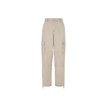 FENDI Logo patch Wide leg Trousers