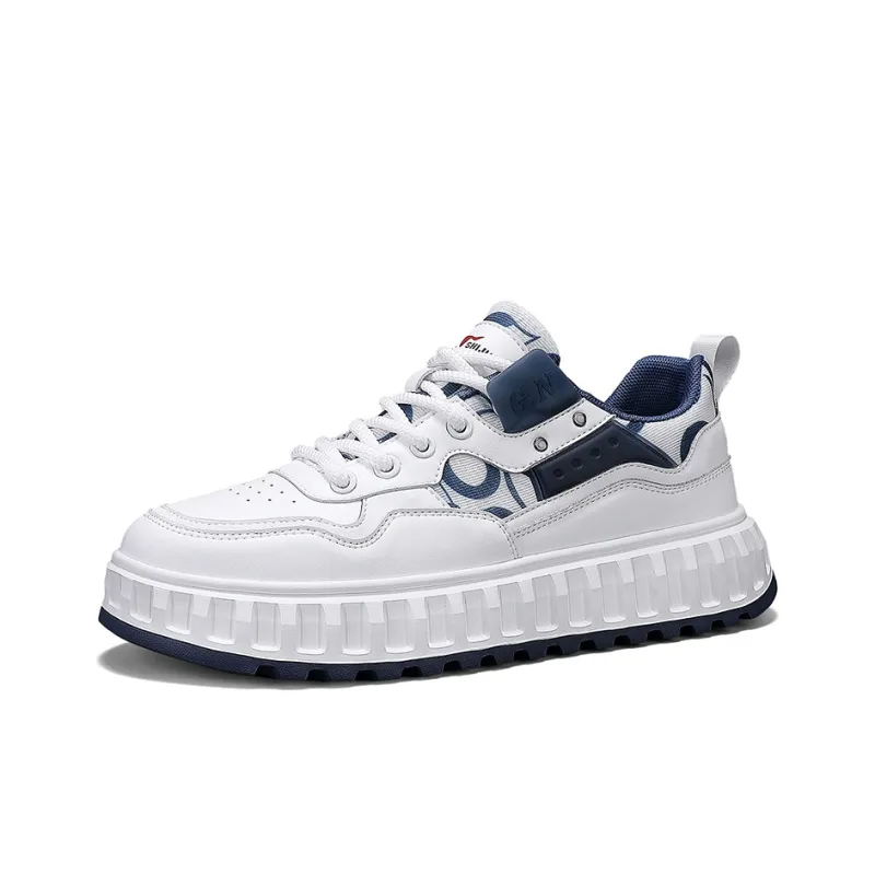 G.N.SHIJIA Slip Resistant, Abrasion Resistant, Breathable, Height Increasing Low Top Skateboard Shoes Men's-2