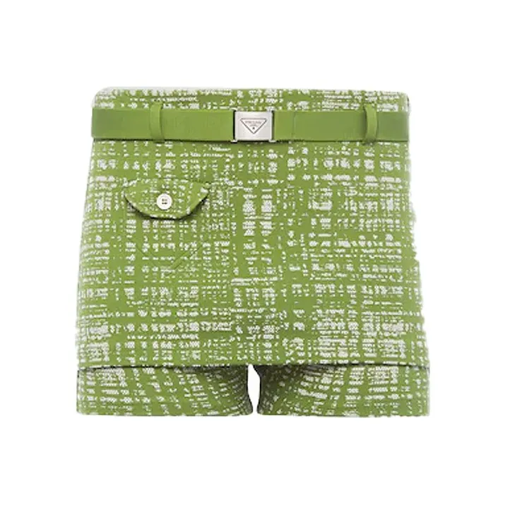 PRADA Casual Shorts Men Green-0