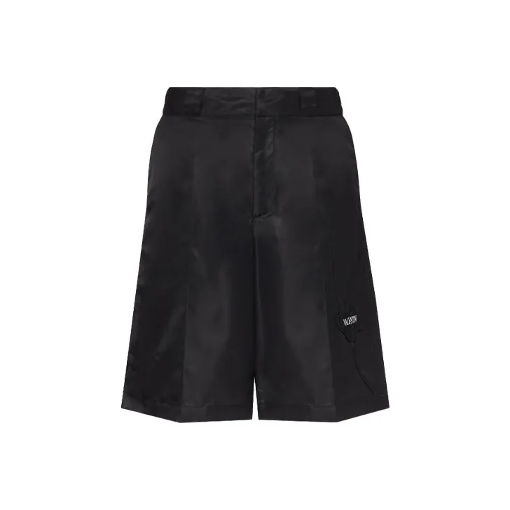 Valentino Garden Floral Embroidery Bermuda Shorts-0