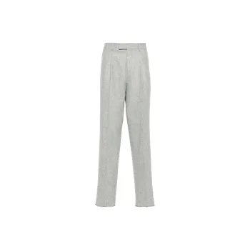 Ermenegildo Zegna Felted Tailored Wool Trousers