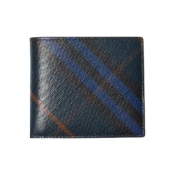 Burberry Cotton Wallet Men's Midnight Blue