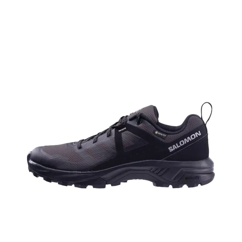 SALOMON Anti Slip Wear Resistant Low Top Hiking Shoes Men's Gray Black-0