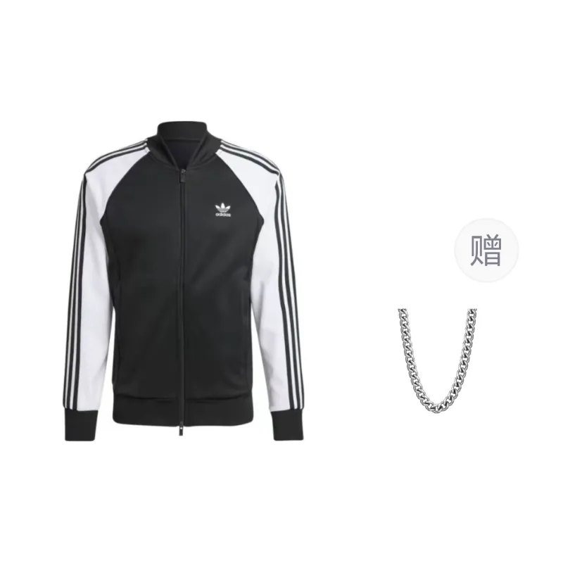 Adidas Originals ADICOLOR CLASSICS SST TRACK TOP Trefoil Collection Jackets Coats Men's Black-0