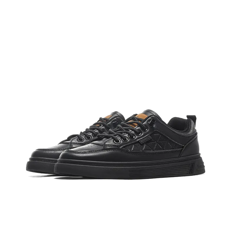 Warrior Wear resistant, Lightweight, Breathable, And Non slip. Low Top Casual Shoes Men's Black-1
