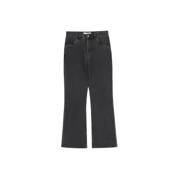 WULISHAONIAN Jeans Unisex Modern Black Gray