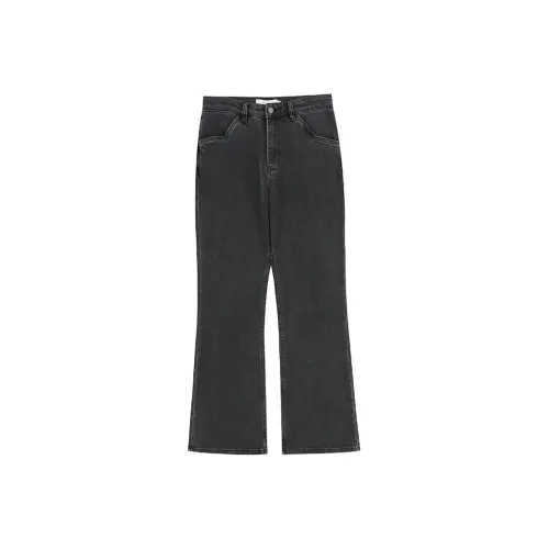 WULISHAONIAN Jeans Unisex Modern Black Gray