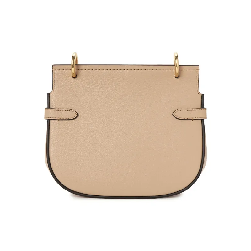 Mulberry Cow Leather Crossbody Bag, Shoulder Bag Women's Nude-3