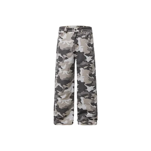 ZWWWZ Casual Pants Unisex Camouflage