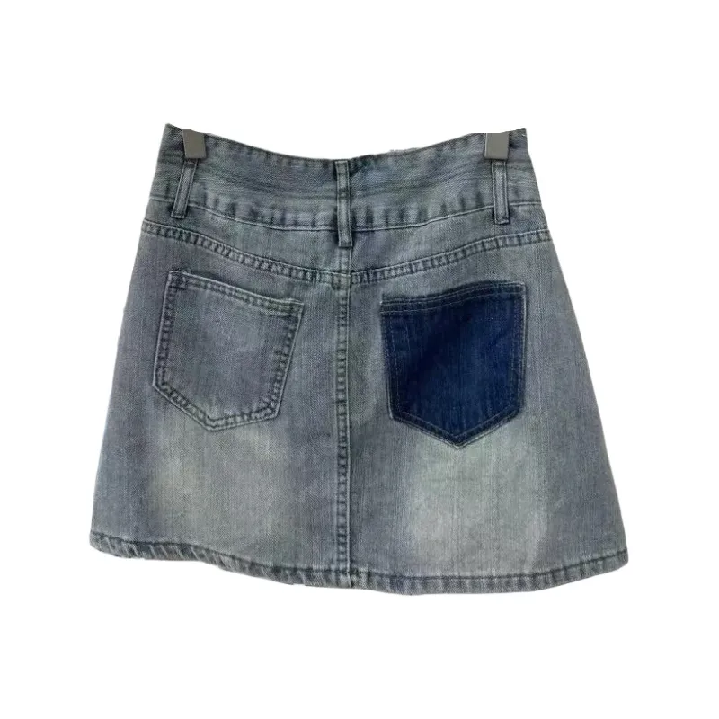 KEAB Denim Short Skirts Women's Washed Blue-1