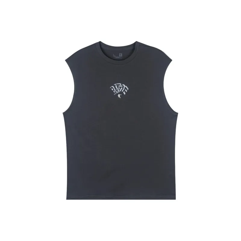 QIAODAN Tank Top Men's Black Sand Gray-0