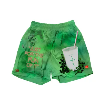 Travis Scott Shamrock Shake Shorts