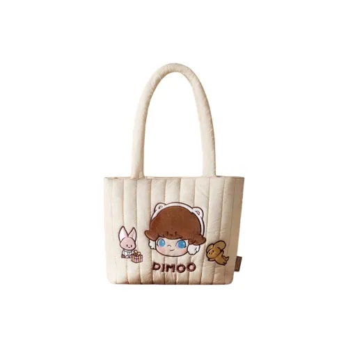POP MART Polyamide Tote Bag, Shopping Bag, Handbag, Shoulder Bag Women's Beige