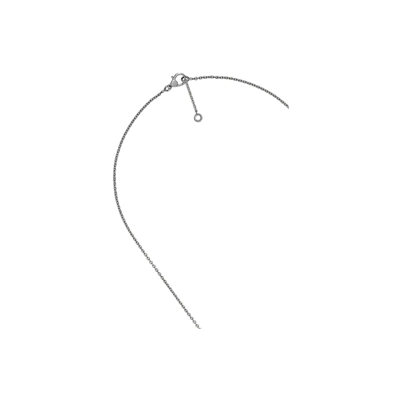 HERMES 18K White Gold Necklaces Women's Silver-2
