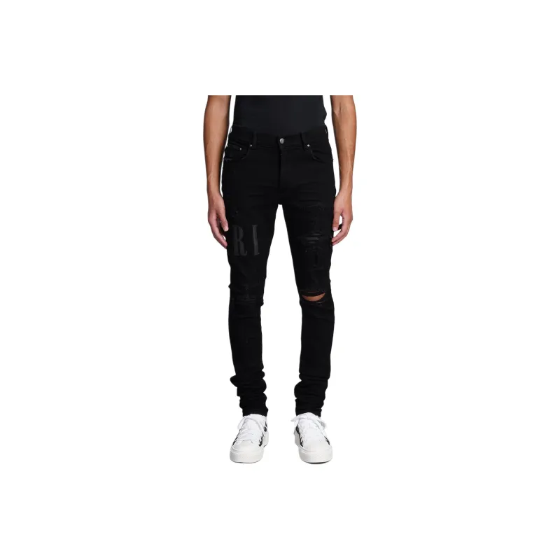 AMIRI Leather Core Logo Jean-0