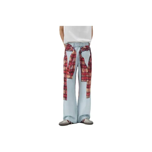 NVRFRGT Jeans Unisex Light Blue