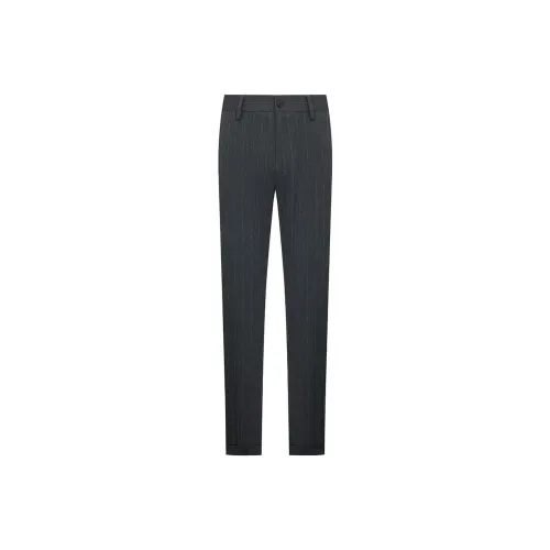SAINT ANGELO Casual Pants Men's Gray Coffee Strips
