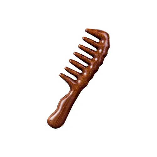 Gentle Welcome Sandalwood Large Wide Teeth Massage Comb Soothing Head Meridian Scalp Guasha