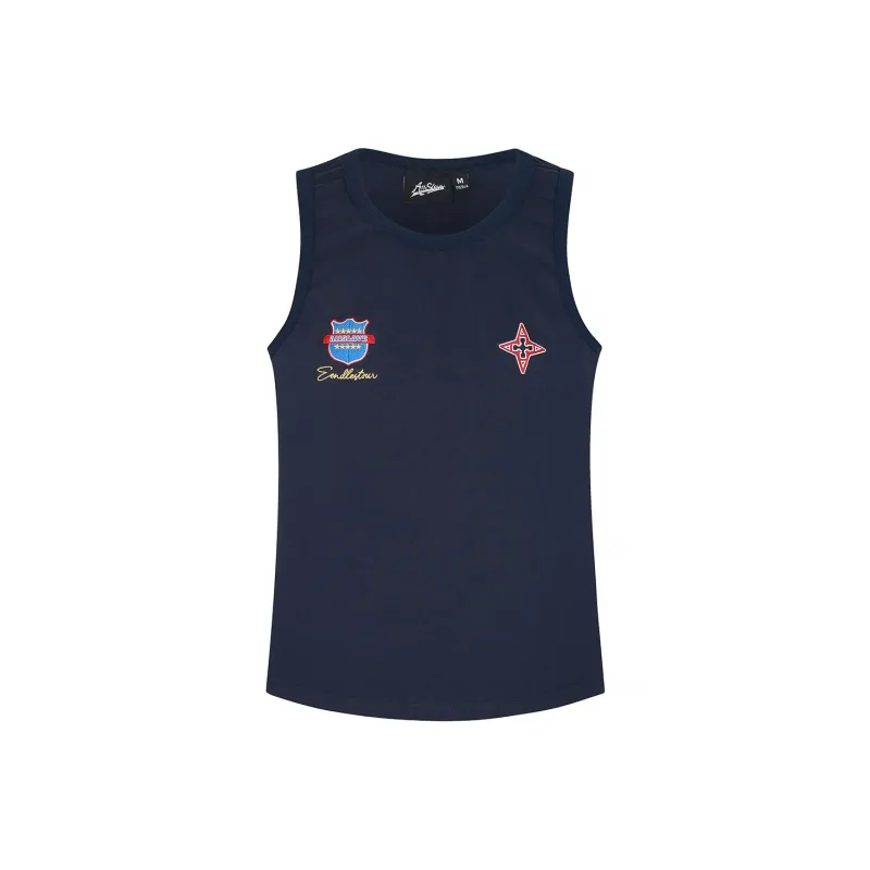 A11SLAVE Tank Top Unisex Navy Blue-0