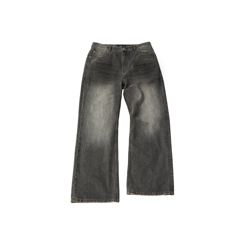 Haonanhuang Jeans Unisex Gray-0