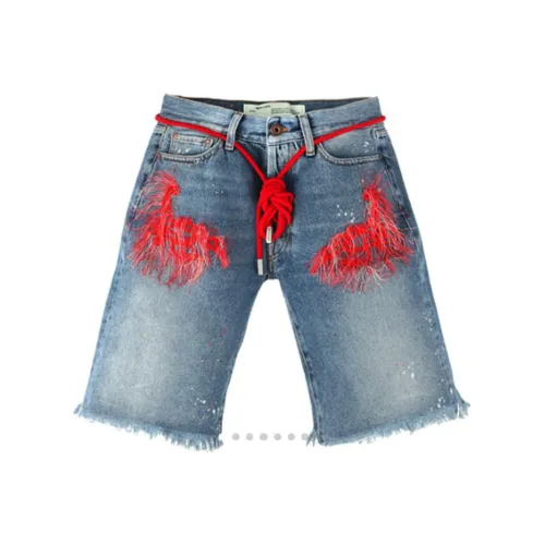 OFF WHITE Casual Shorts Men's Blue