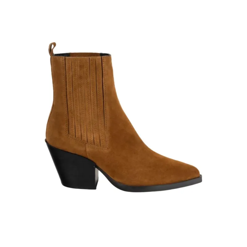 JONAK Monti Tan Short Chelsea Boots Women's Brown-1