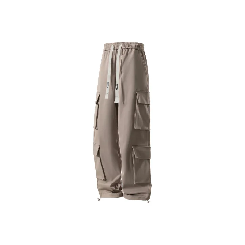 HOKLV Cargo Pants Unisex Dark Brown-16