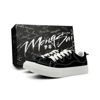 Mengsai Cushioning, Wear Resistant Low Top Canvas Shoes Men's Black
