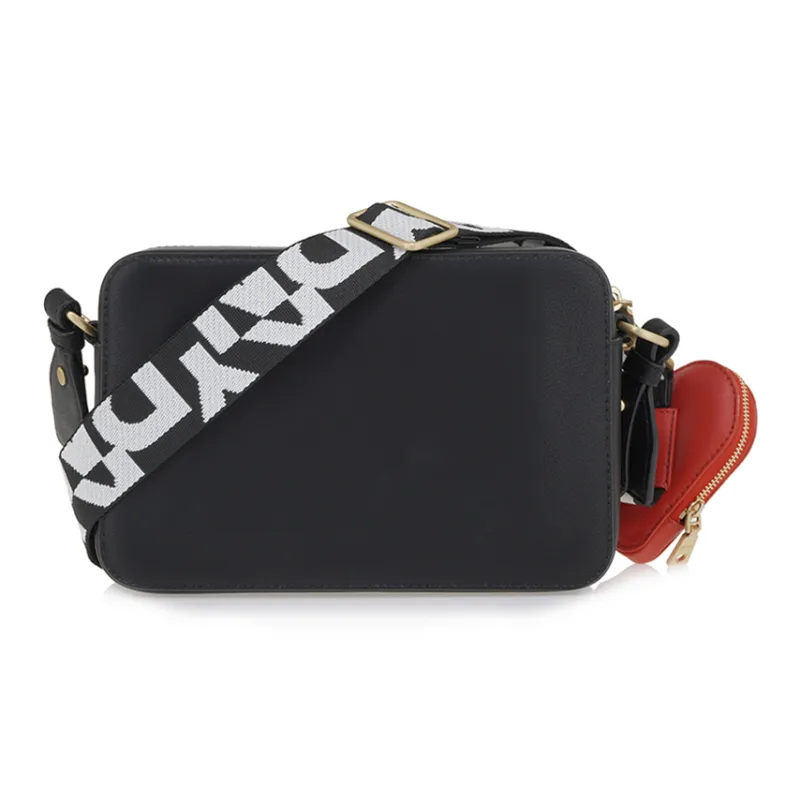 DKNY Leather Camera Bag Shoulder Bag Crossbody Bag Women's Black-1