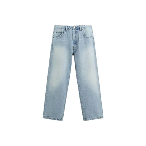ZARA Valentine's Day Collection SS25 Jeans Men's Light Blue