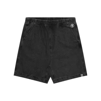 Aape Logo embossed Denim Shorts