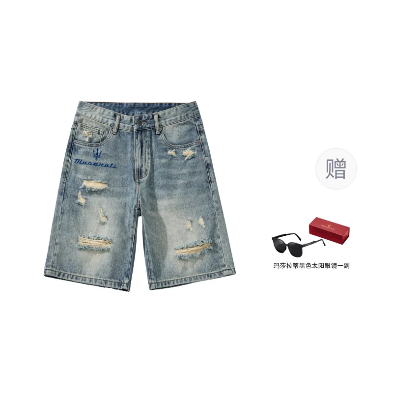 Maserati Denim Shorts Unisex-7
