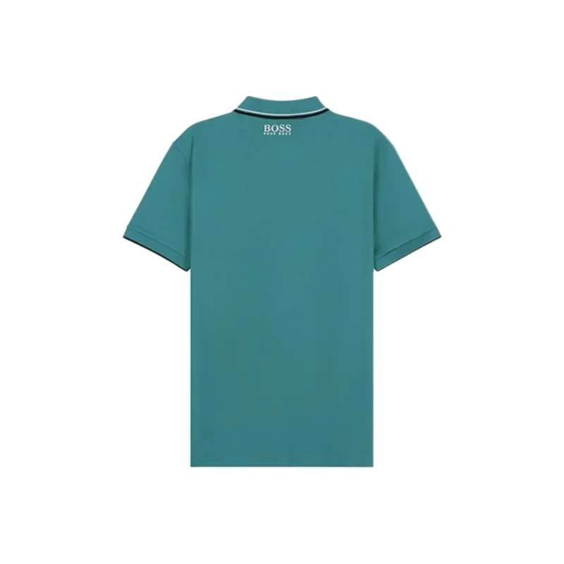 HUGO BOSS Polo Shirts Men Turquoise-1