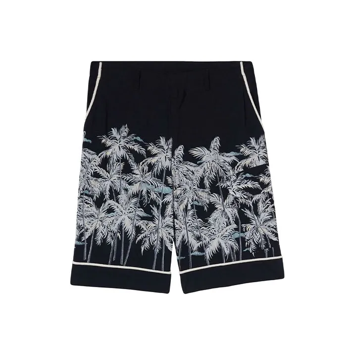PALM ANGELS Palms print Bermuda Shorts-0