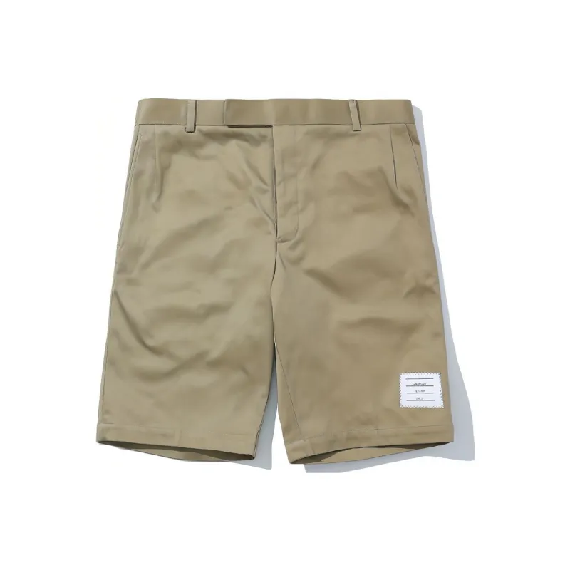 THOM BROWNE Cotton Twill Unconstructed Chino Shorts-0