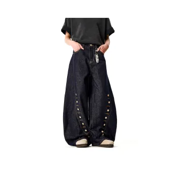 NEVER RULE Jeans Unisex Dark Blue