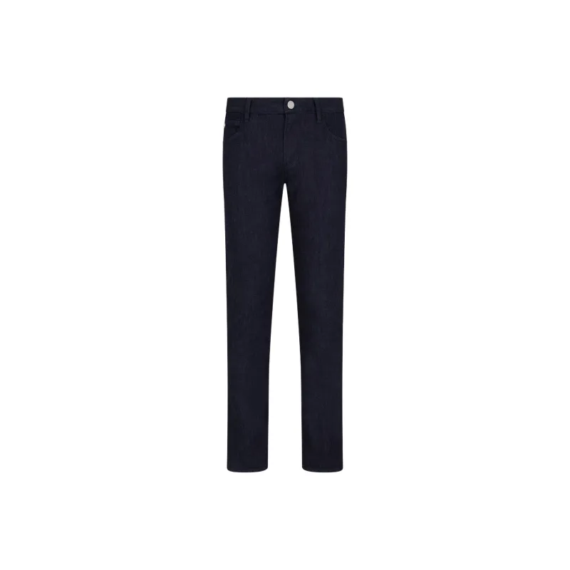 GIORGIO ARMANI Five pocket Slim fit Stretch Cotton denim Trousers-0