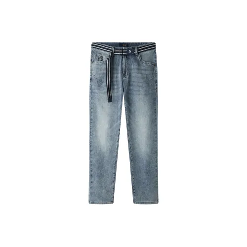 HLA Jeans Men Blue Gray Denim Gradient Medium C3