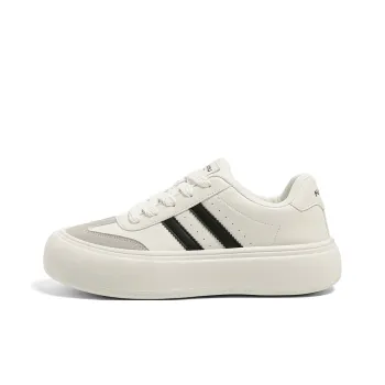 HUANQIU Non slip Lightweight Low Top Skateboard Shoes Men's Beige