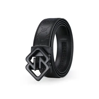 FORTEI Top Grain Cow Leather, Cow Leather Belts Men's Black 3.5cm