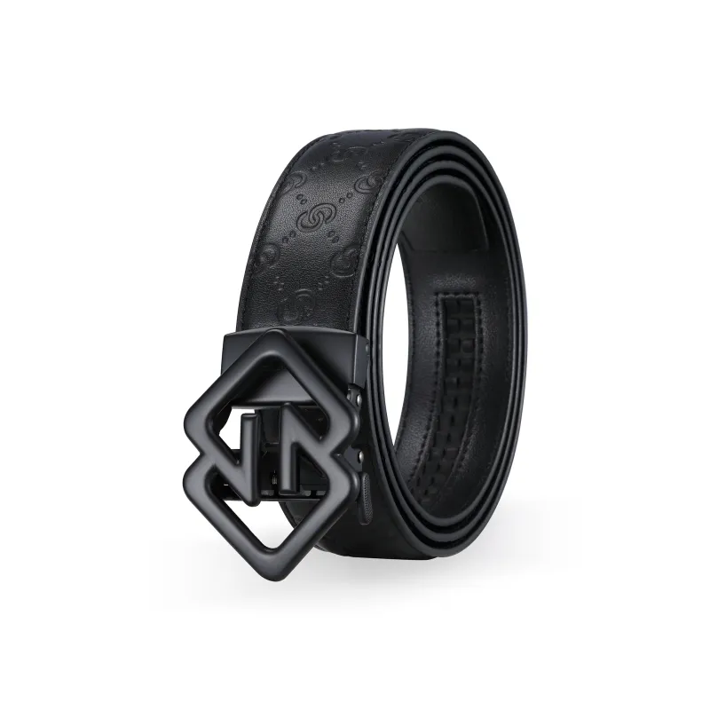 FORTEI Top Grain Cow Leather, Cow Leather Belts Men's Black 3.5cm-0