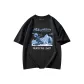 Black-Short-Sleeved-Snow Mountain White