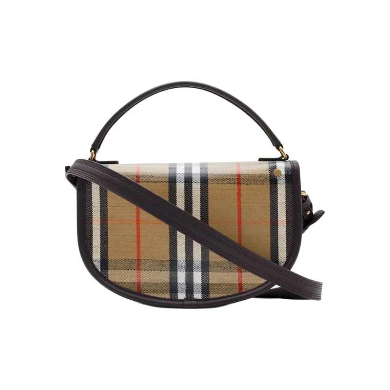 Burberry Cotton Linen Blend Handbag Women's Sand-2