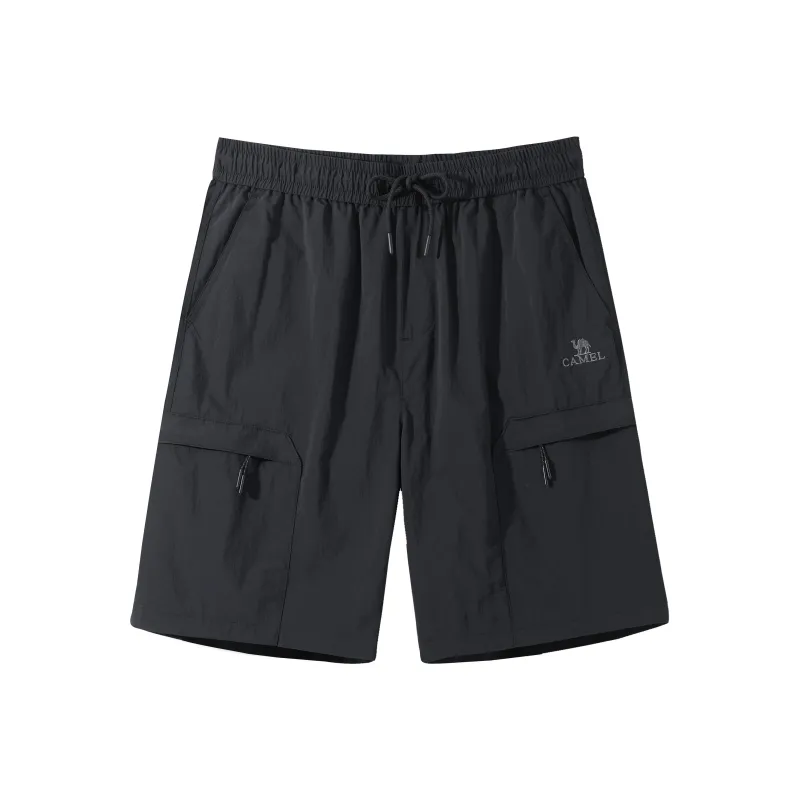 CAMEL Straight Fit Water Repellent Abrasion Resistant 5/8 Thin Loose Fit Cargo Shorts Unisex-0
