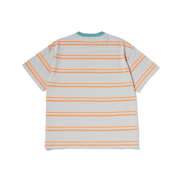 OddCIRKUS SS25 T Shirt Unisex Orange Stripes-1