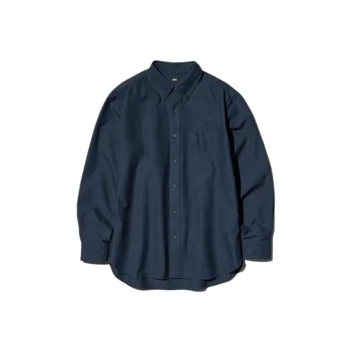 UNIQLO Shirts Unisex Navy Blue