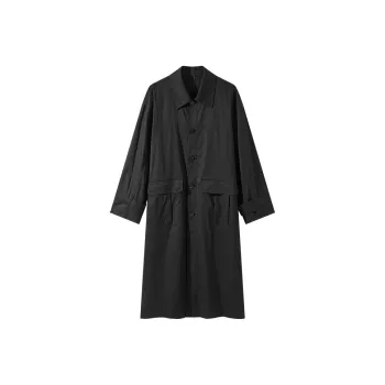 GXG Trench Coats Men Black