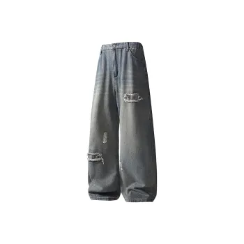 Supremo Cat Jeans Unisex Vintage Blue